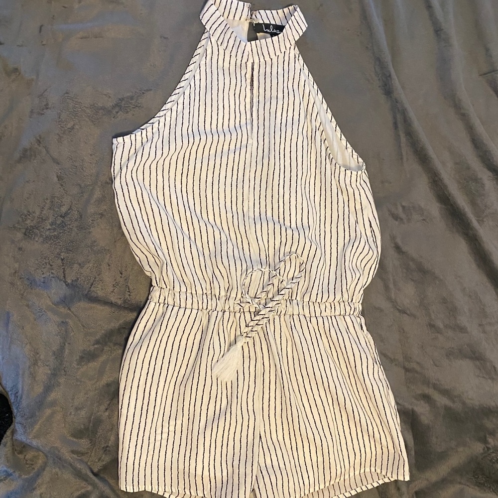 Lulus striped romper